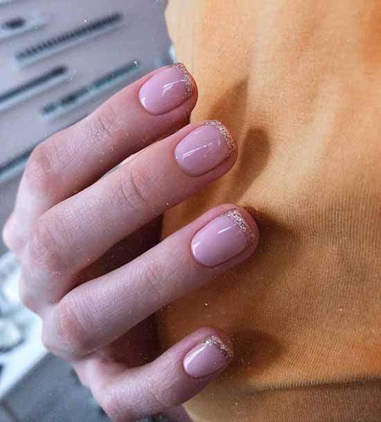 French with sparkles: 100 photos de manucure, les idées les plus récentes