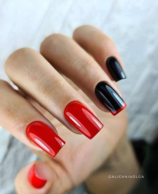 Veste colorée sur un ongle