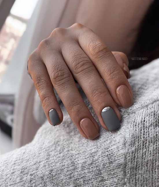 Manucure avec un design sur un ongle: nouveaux articles sur la photo