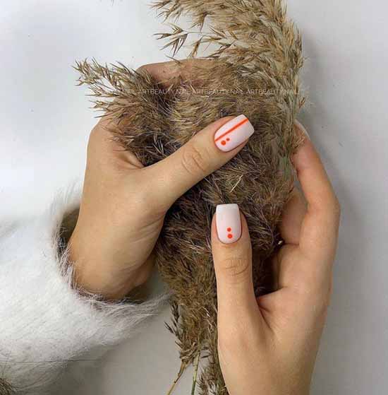 Manucure avec un design sur un ongle: nouveaux articles sur la photo