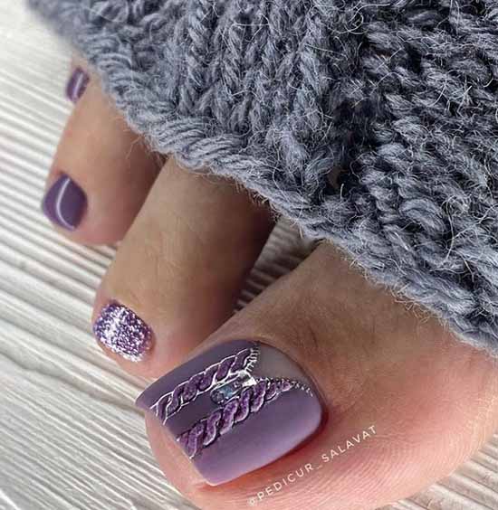 Pédicure 2026: couleurs, designs, nouveaux articles stylés sur la photo
