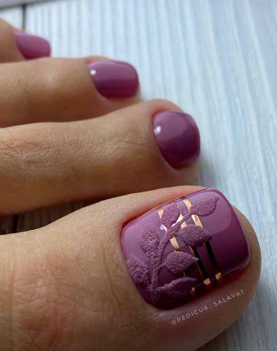 Pédicure 2026: couleurs, designs, nouveaux articles stylés sur la photo