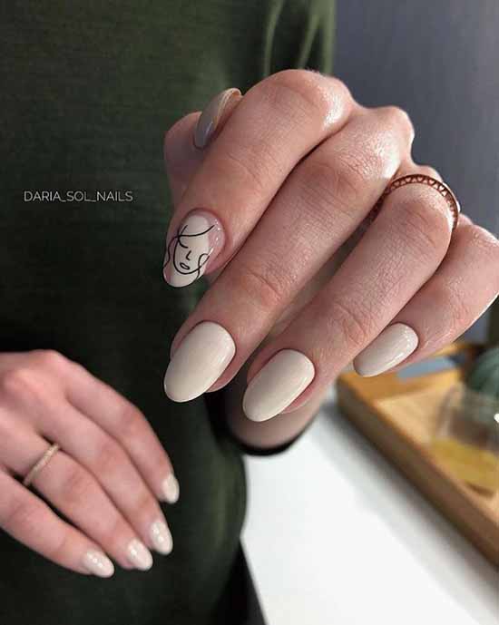 Manucure nude d'hiver 2026: photos des meilleurs designs d'ongles