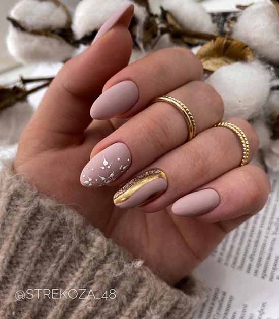 Manucure nude d'hiver 2026: photos des meilleurs designs d'ongles