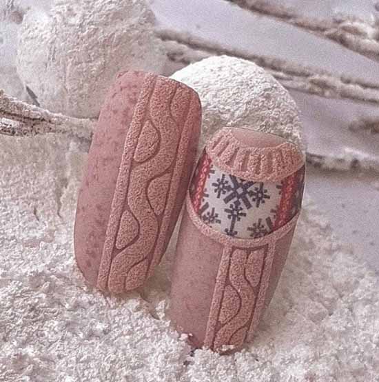 Manucure nude d'hiver 2026: photos des meilleurs designs d'ongles