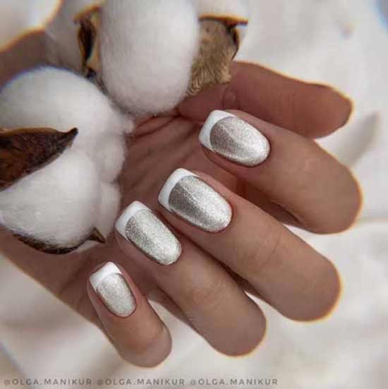 Veste blanche et base sequins