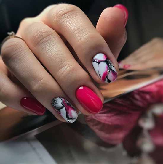 Manucure à paillettes blanches: beau design sur la photo, avis