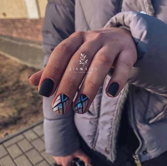 Manucure noire 2026: photo, design original