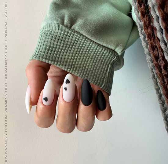 Manucure noire 2026: photo, design original