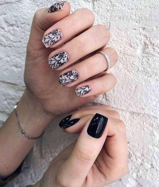 Manucure noire 2026: photo, design original