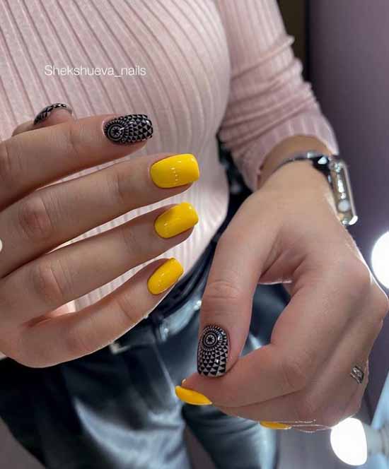 Manucure noire 2026: photo, design original