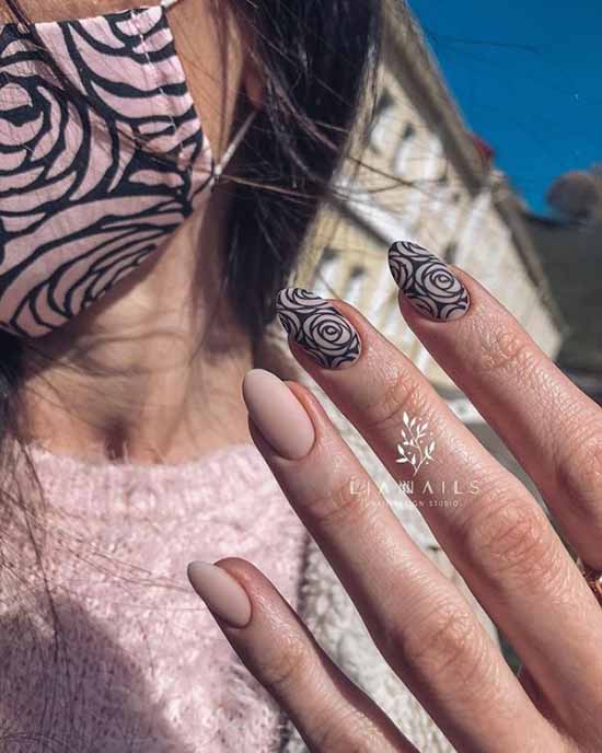 Manucure noire 2026: photo, design original