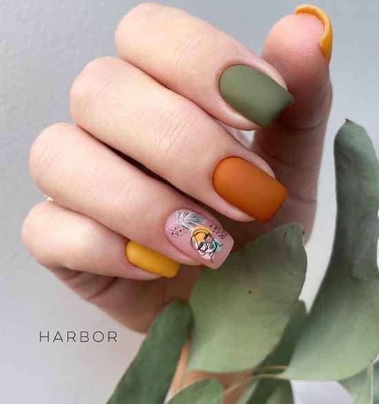 Manucure kaki : le meilleur design, 100 photos, nouveautés