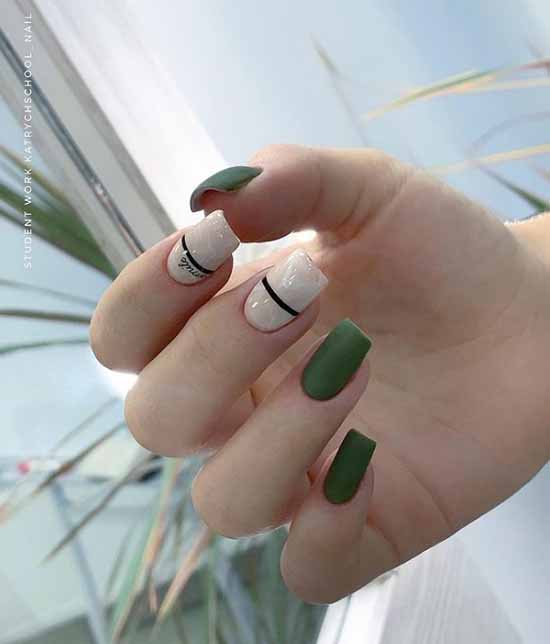 Manucure kaki : le meilleur design, 100 photos, nouveautés