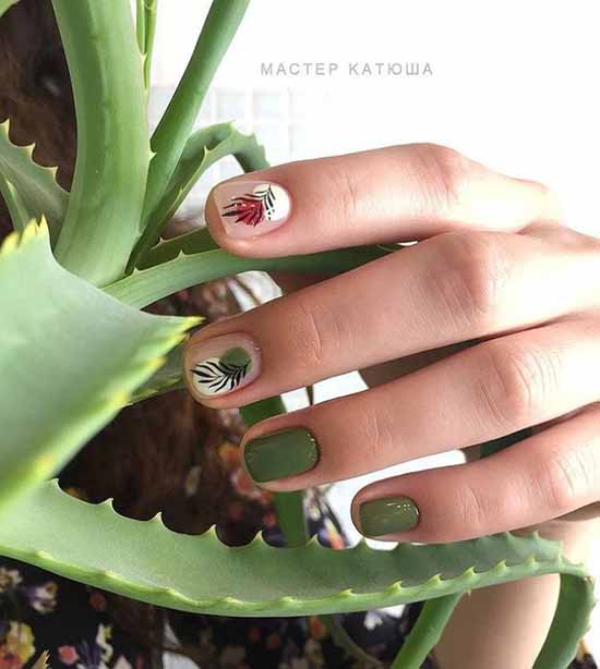 Manucure kaki : le meilleur design, 100 photos, nouveautés