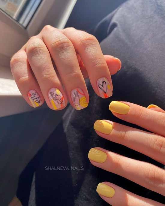 Manucure avec un coeur pour la Saint-Valentin: photo 2026, design