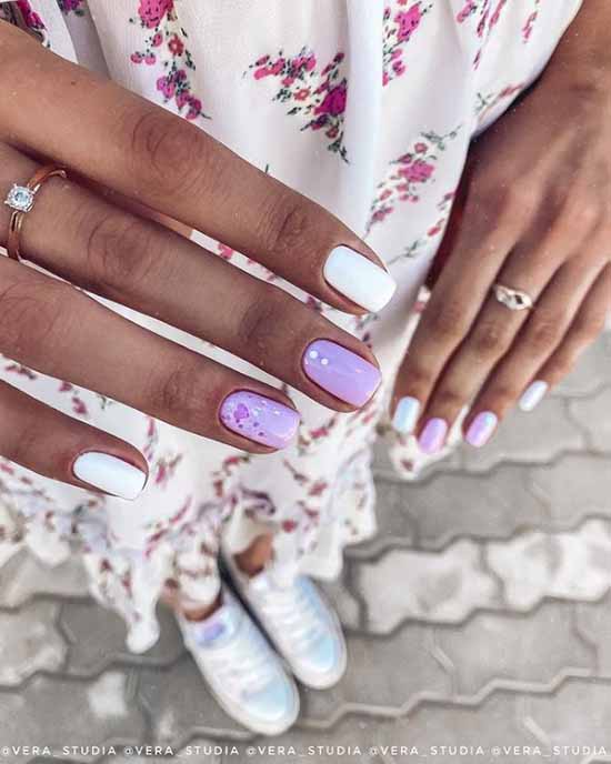 Manucure avec un coeur pour la Saint-Valentin: photo 2026, design