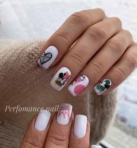 Manucure avec un coeur pour la Saint-Valentin: photo 2026, design