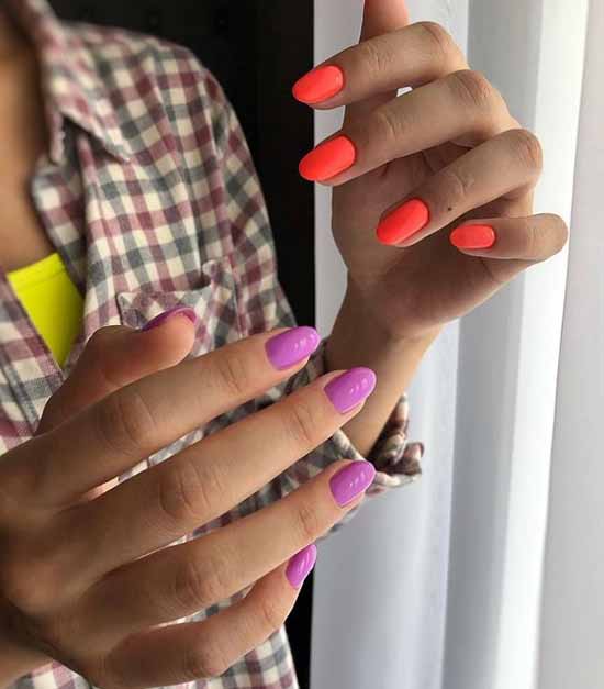 Manucure orange 2026: photo de nouveaux articles avec design