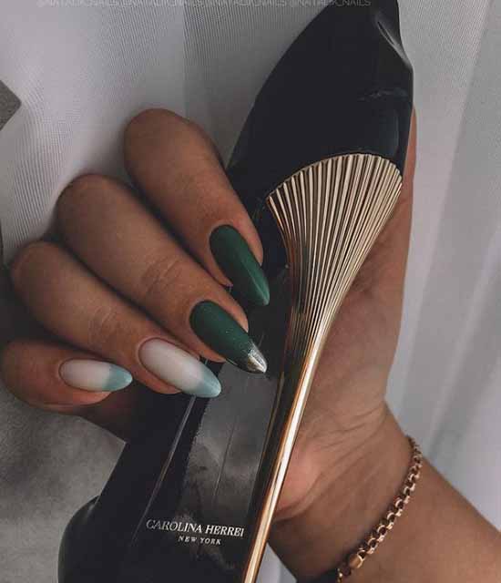 Manucure verte 2026: photo de nouveaux articles avec les meilleurs designs d'ongles