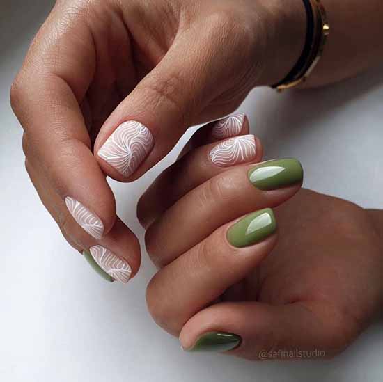 Manucure verte 2026: photo de nouveaux articles avec les meilleurs designs d'ongles