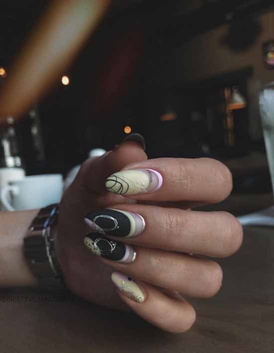 Manucure jaune 2026: photo avec le design le plus en vogue