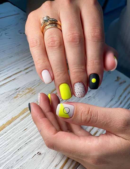 Manucure jaune 2026: photo avec le design le plus en vogue