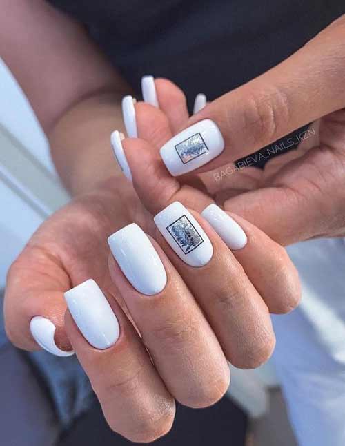 Blanc avec noir et argent