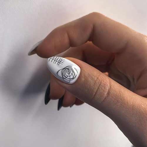 Design noir et blanc à la mode