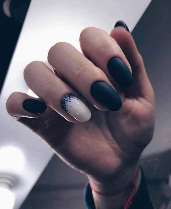 Manucure noir et blanc 2026: photo, top design des ongles
