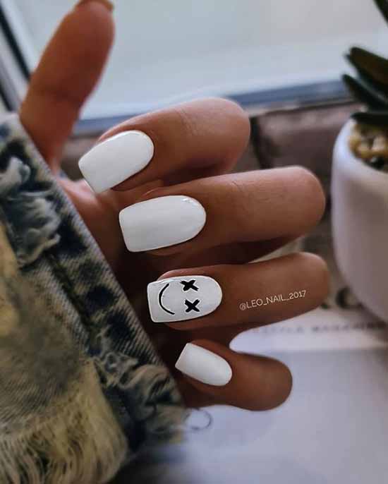 Manucure noir et blanc 2026: photo, top design des ongles