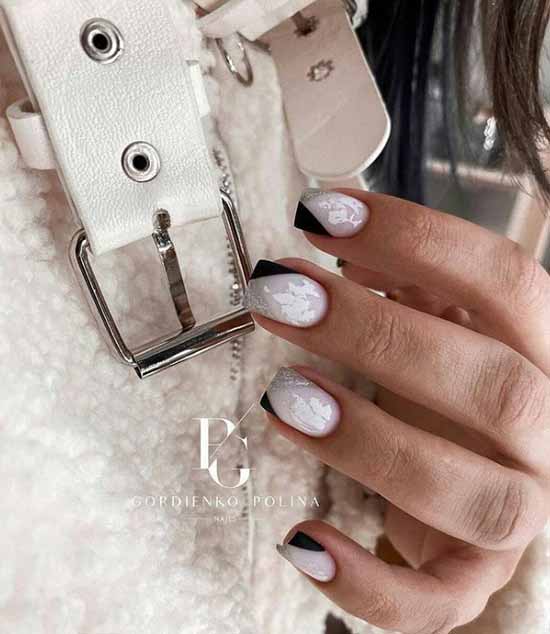 Veste noire sur le côté