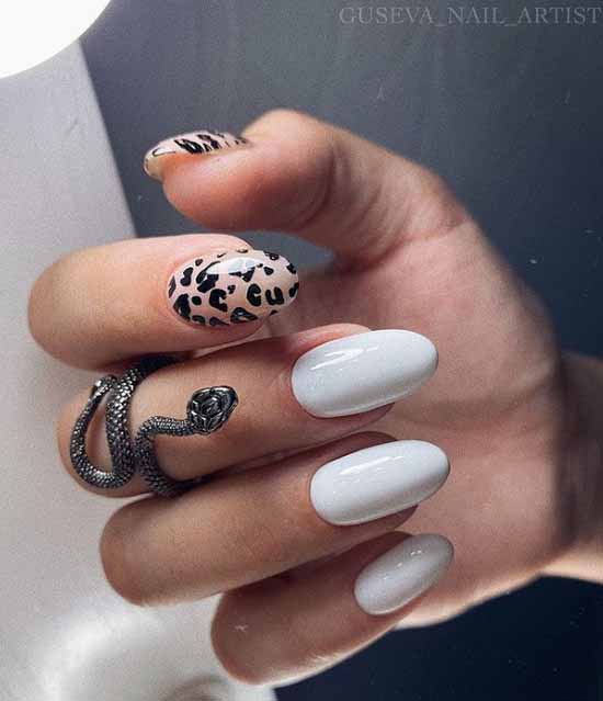Manucure noir et blanc 2026: photo, top design des ongles