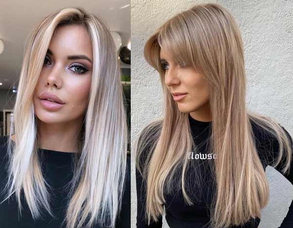 Coupe de cheveux à la mode pour cheveux longs