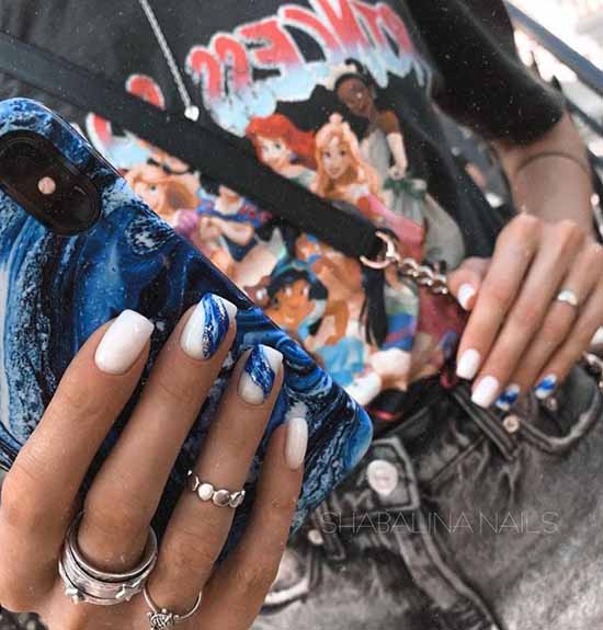 Manucure en marbre 2026: le plus beau design, photo