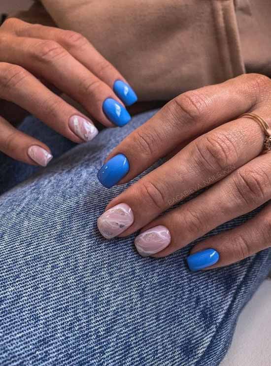 Manucure en marbre 2026: le plus beau design, photo