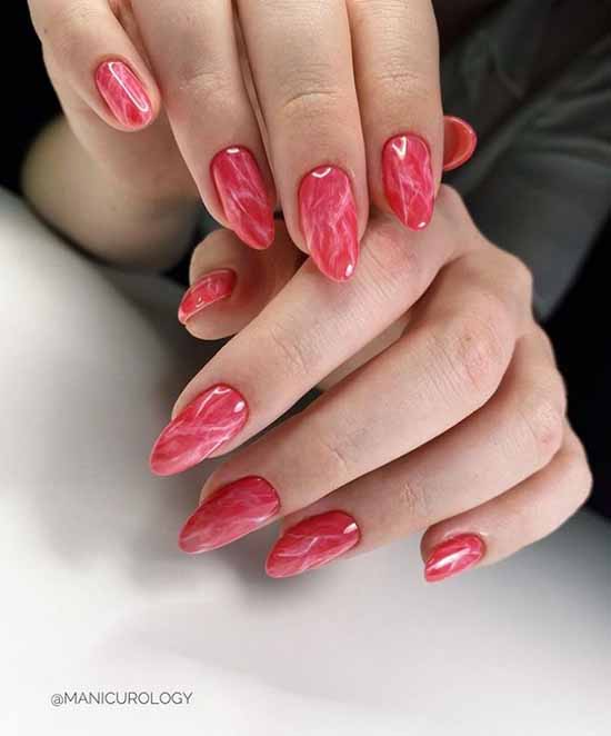 Manucure en marbre 2026: le plus beau design, photo