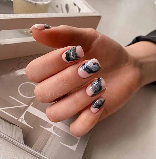 Manucure en marbre 2026: le plus beau design, photo