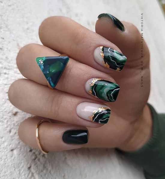 Manucure en marbre 2026: le plus beau design, photo