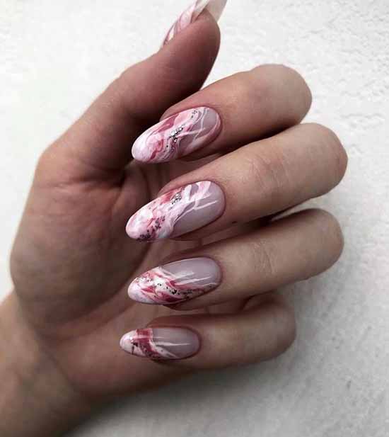 Manucure en marbre 2026: le plus beau design, photo