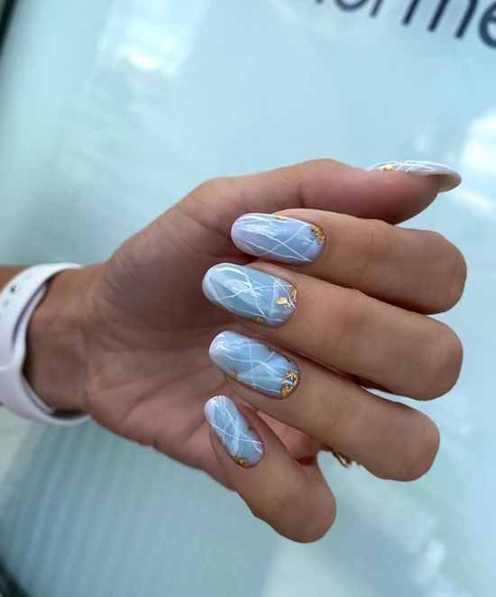 Manucure en marbre 2026: le plus beau design, photo