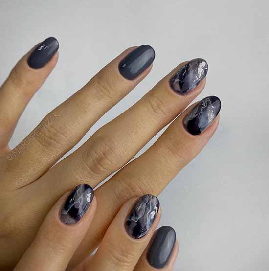 Manucure en marbre 2026: le plus beau design, photo