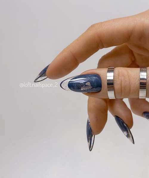 Français avec des pointes transparentes