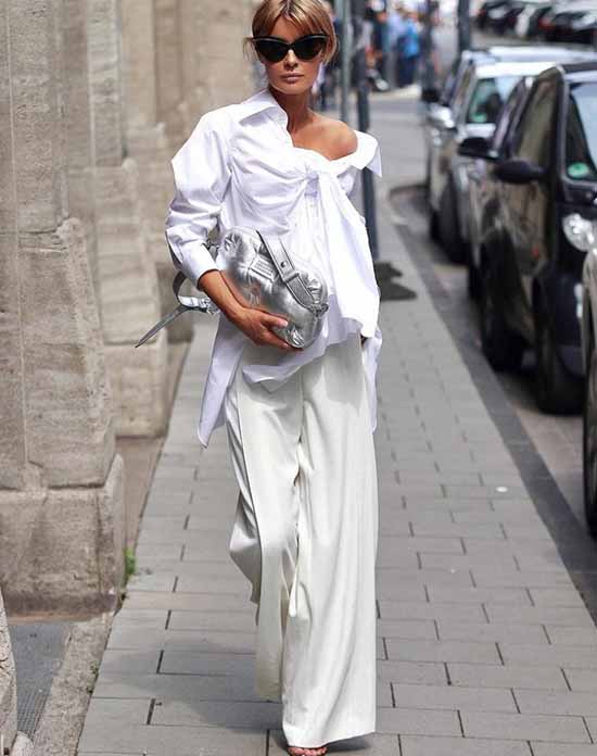 Pantalon large 2026 : quoi porter, photos, idées de looks