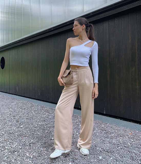 Pantalon large 2026 : quoi porter, photos, idées de looks