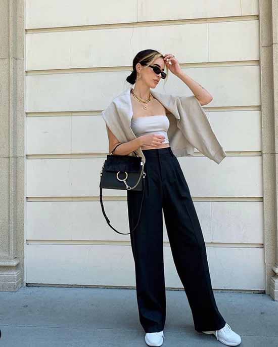 Pantalon large 2026 : quoi porter, photos, idées de looks