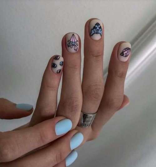 Blue Manicure 2026: Tendances des dessins d'ongles dans les tons bleus