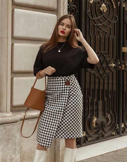 Jupe à la mode dans un modèle d'image de cage