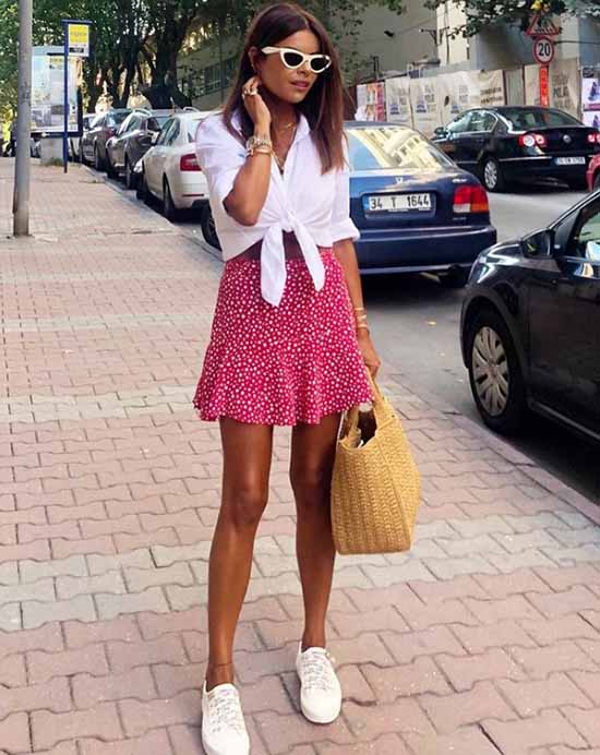 Look d'été avec une jupe