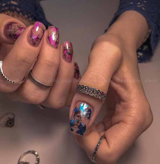 Manucure nue avec papier d'aluminium 2026: photos, actualités